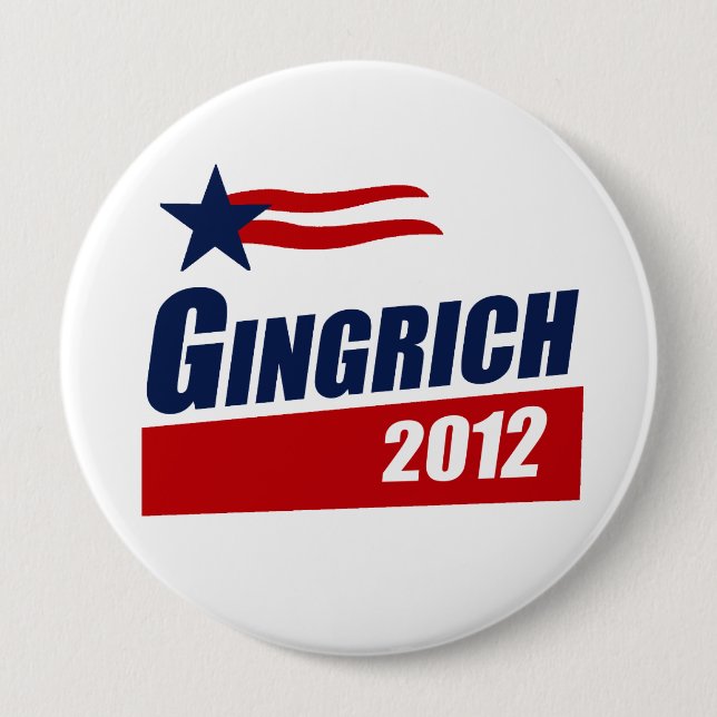 GINGRICH 2012 Banner Button (Front)