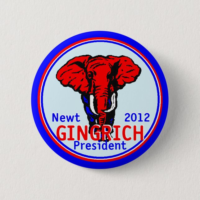 Gingrich 2012 Button (Front)
