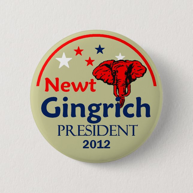 Gingrich 2012 Button (Front)