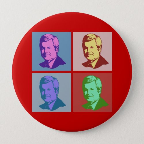 Gingrich Pop Art Pinback Button