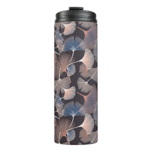 Ginhko leave pattern thermal tumbler