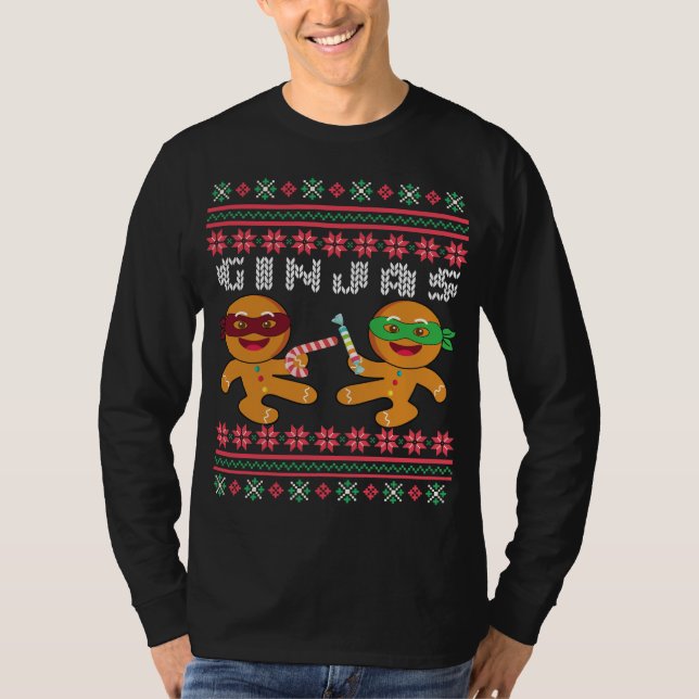 Ginjas Gingerbread Men Ugly Christmas Sweater (Front)
