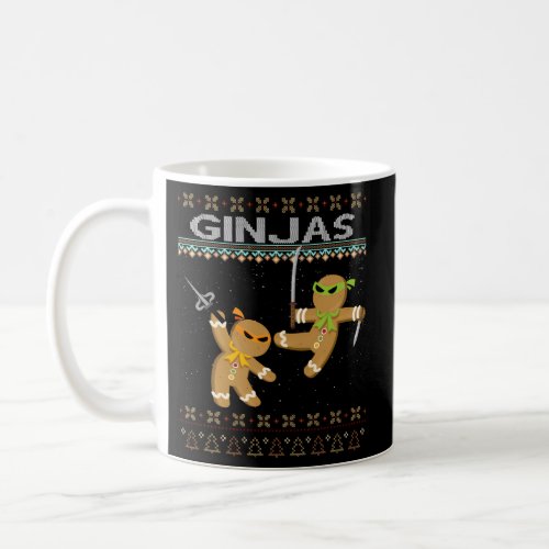 Ginjas Gingerbread Ninjas Ugly Coffee Mug