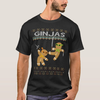 Ginjas Gingerbread Ninjas Ugly T-Shirt