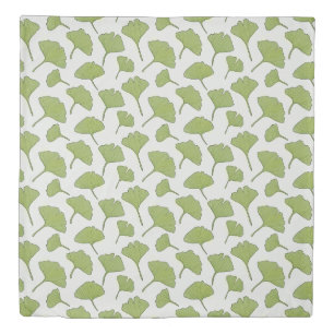 Ginkgo Biloba green leaves duvet cover