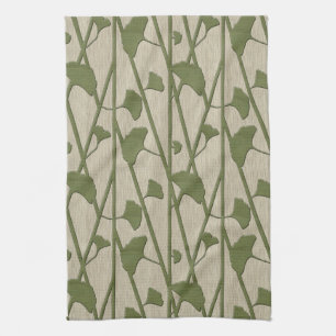 ginkgo biloba kitchen towel