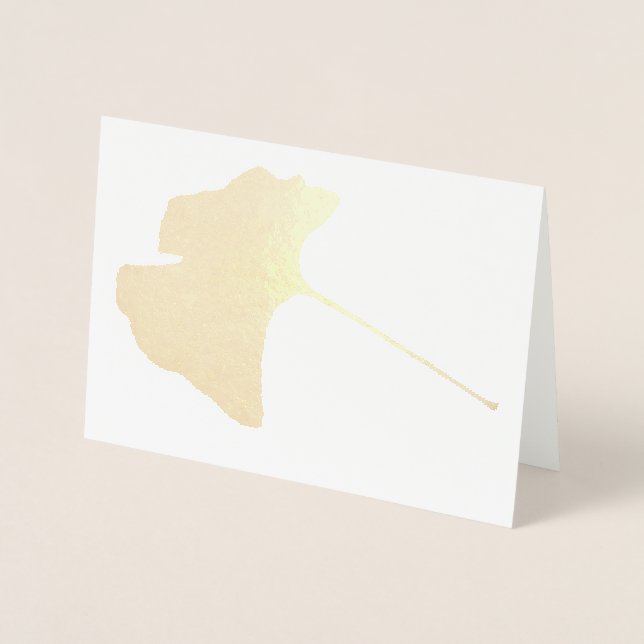 Ginkgo Biloba Leaf Card (Front)