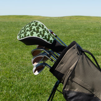 Ginkgo Biloba Leaves Abstract Golf Head Cover