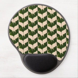 Ginkgo Biloba Leaves Abstract Pattern Mouse Pad