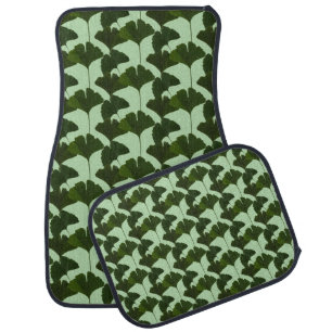 Ginkgo Biloba Leaves Abstract Set of Cat Mats