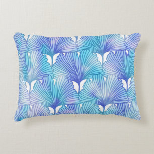 Ginkgo Biloba Leaves Autumn Pattern Accent Pillow