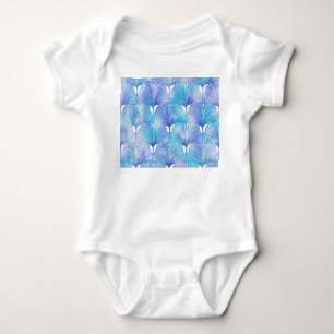 Ginkgo Biloba Leaves Autumn Pattern Baby Bodysuit
