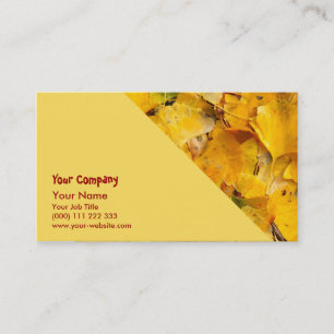Ginkgo Biloba leaves Business Card