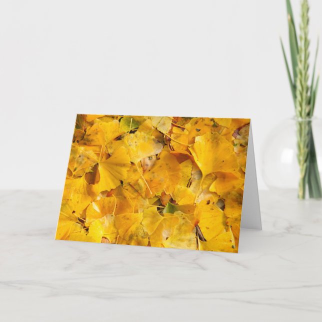 Ginkgo Biloba leaves Card (Front)