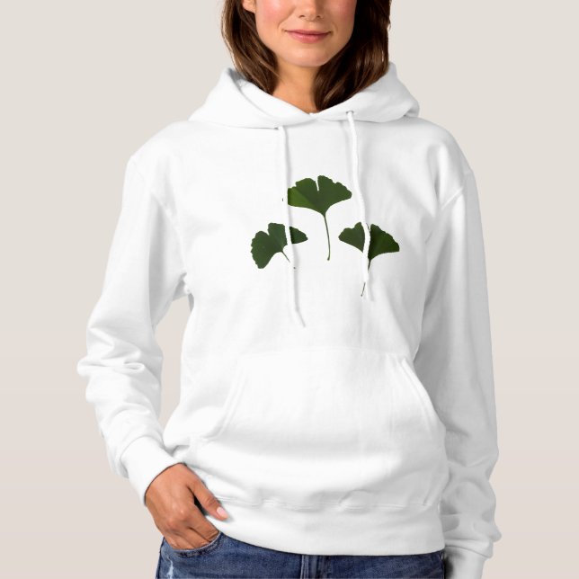 Ginkgo Biloba Leaves Hoodie (Front)