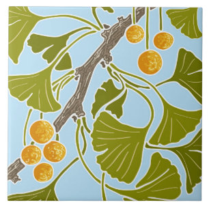 Ginkgo Dance Ceramic Tile