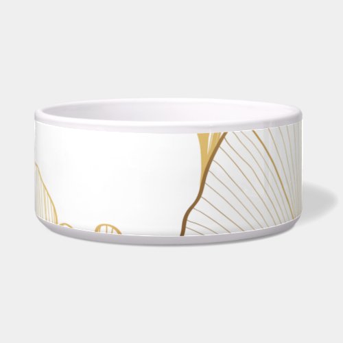 Ginkgo Gold Luxurious Leaf Arrangement Bowl