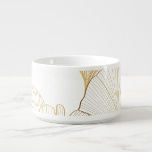 Ginkgo Gold: Luxurious Leaf Arrangement Bowl