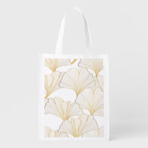 Ginkgo Gold: Luxurious Leaf Arrangement Grocery Bag