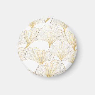 Ginkgo Gold: Luxurious Leaf Arrangement Magnet