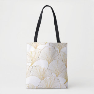 Ginkgo Gold: Luxurious Leaf Arrangement Tote Bag