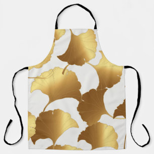 Ginkgo Gold: Luxury Vintage Design. Apron