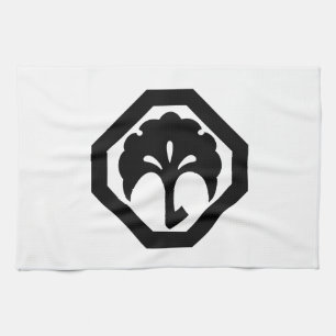 Ginkgo in corner cut kitchen towel