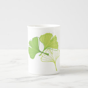 Ginkgo Leaf Bone China Mug