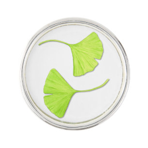 Ginkgo Leaf Botanical Art Lapel Pin