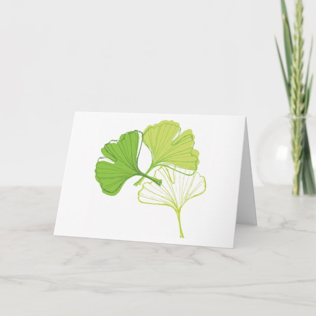 Ginkgo Leaf Card (Front)