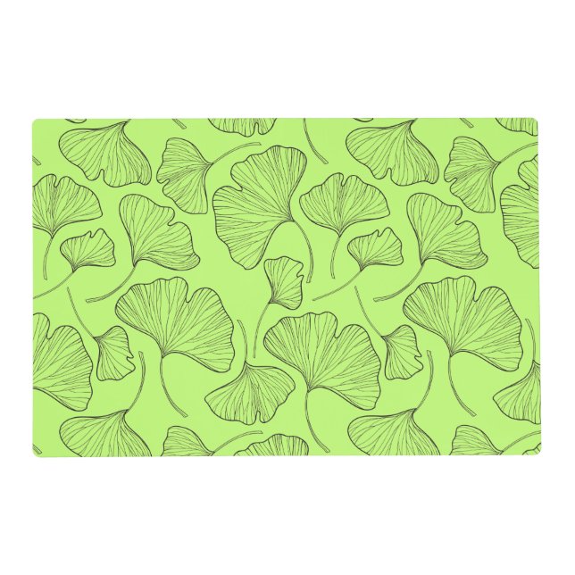 Ginkgo Leaf Elegance Placemat  (Front)