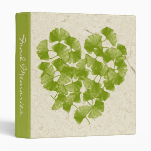 Ginkgo Leaf Heart Customizable Binder