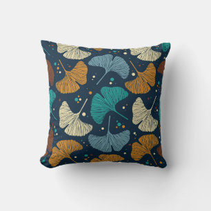 Ginkgo Leaf inspired Throw Pillow