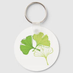 Ginkgo Leaf Keychain