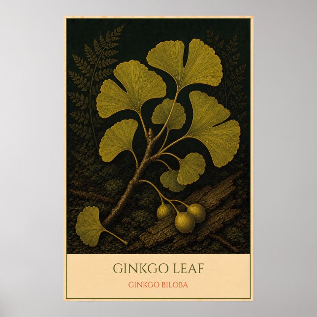 Ginkgo Leaf Poster (Front)