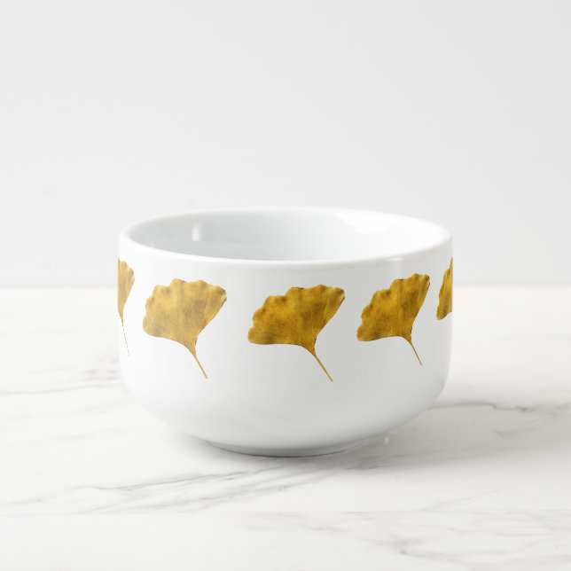 Ginkgo leaf soup mug (Front)