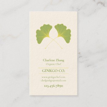Ginkgo Leaves 2 Business Card by Charmalot at Zazzle