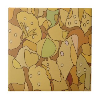 Ginkgo Leaves Abstract Pattern