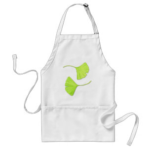 Ginkgo Leaves Botanical Art Apron