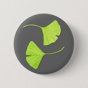 Ginkgo Leaves Button