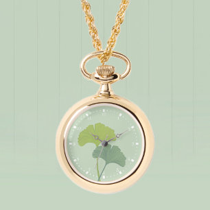 Ginkgo Leaves Customizable Background Colors Watch