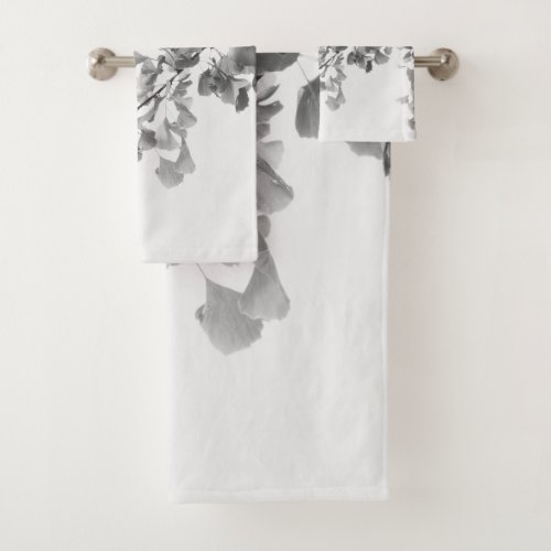 Ginkgo Leaves Dream 3 wall decor art Bath Towel Set