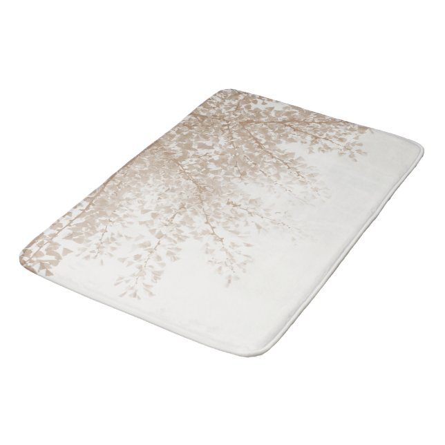 Ginkgo Leaves Dream 6 #nature #art Bath Mat (Angled)