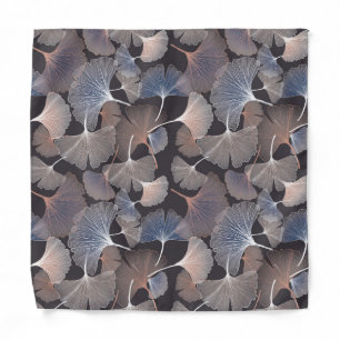 Ginkgo leaves: elegant natural pattern. bandana