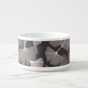Ginkgo leaves: elegant natural pattern. bowl