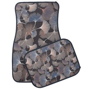 Ginkgo leaves: elegant natural pattern. car floor mat
