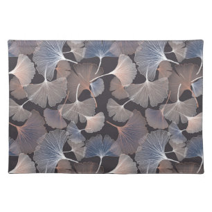 Ginkgo leaves: elegant natural pattern. cloth placemat