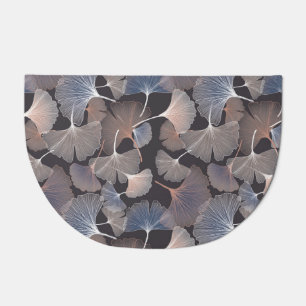 Ginkgo leaves: elegant natural pattern. doormat