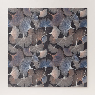 Ginkgo leaves: elegant natural pattern. jigsaw puzzle