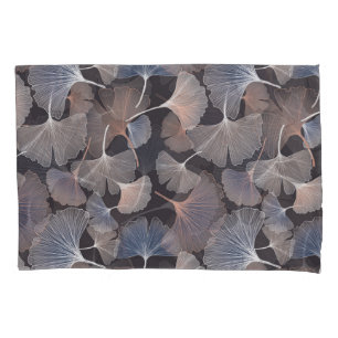 Ginkgo leaves: elegant natural pattern. pillow case